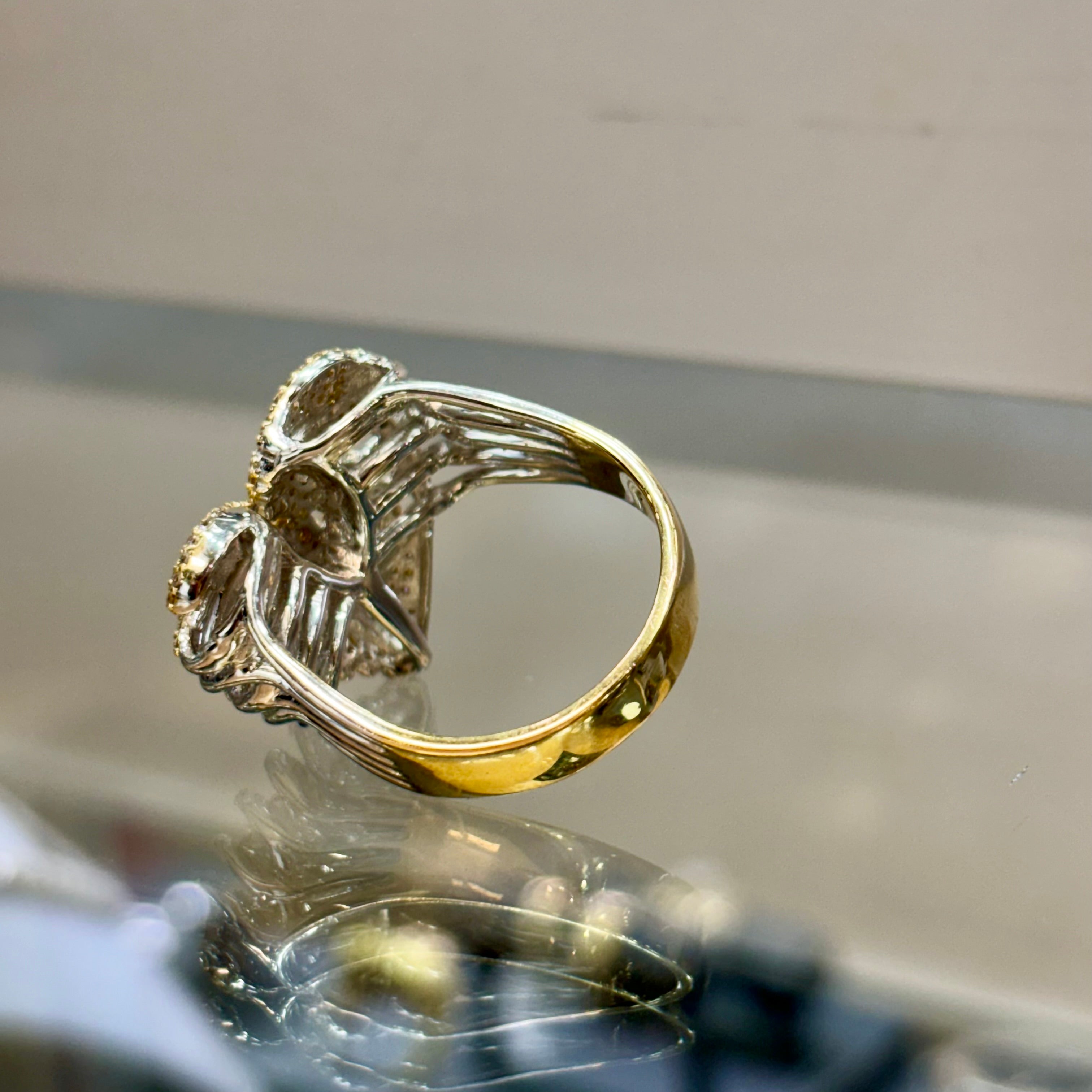 14KT LARGE HEART RING