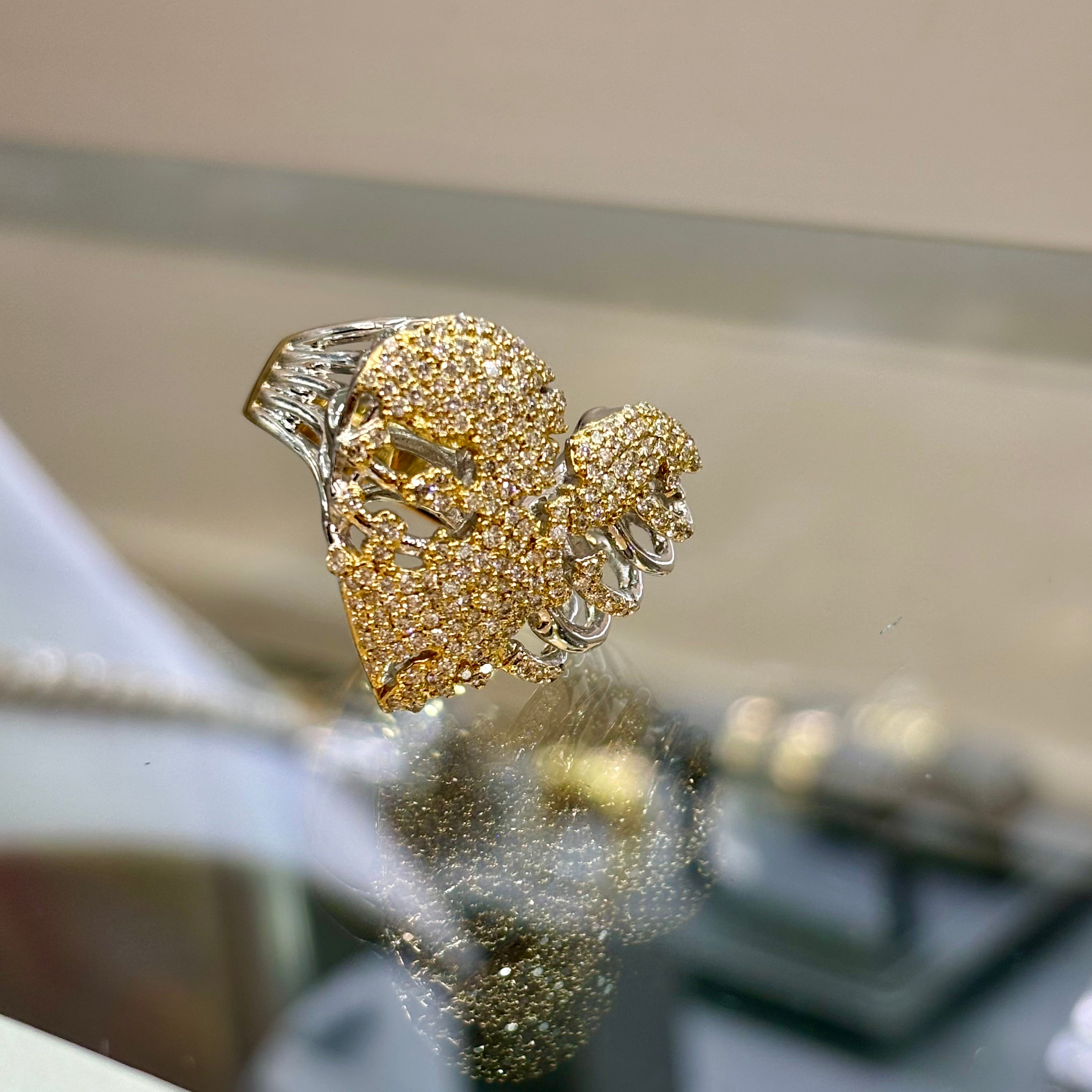 14KT LARGE HEART RING