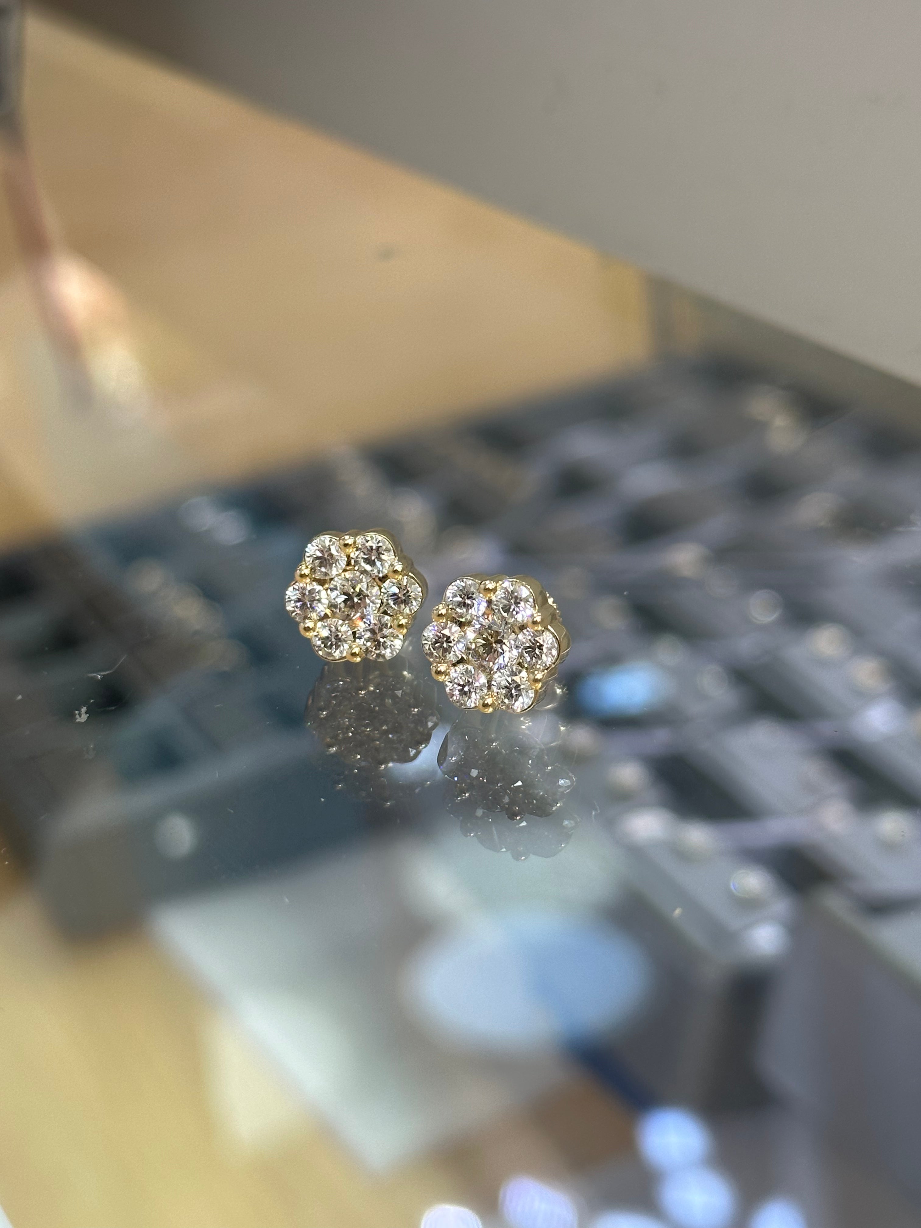 Cluster Diamond Earrings XL