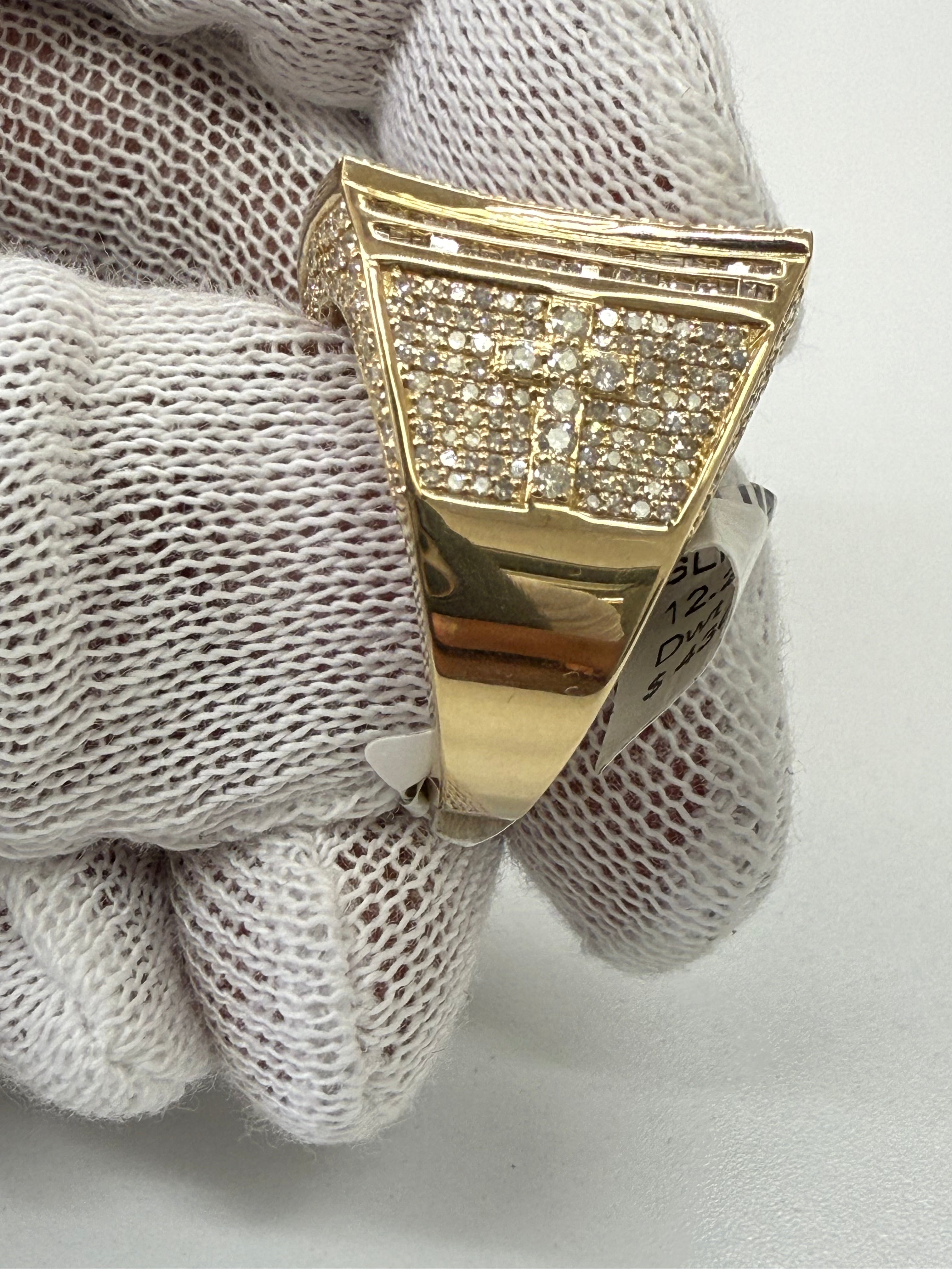 Men’s Jumbo Baguette Diamond Ring