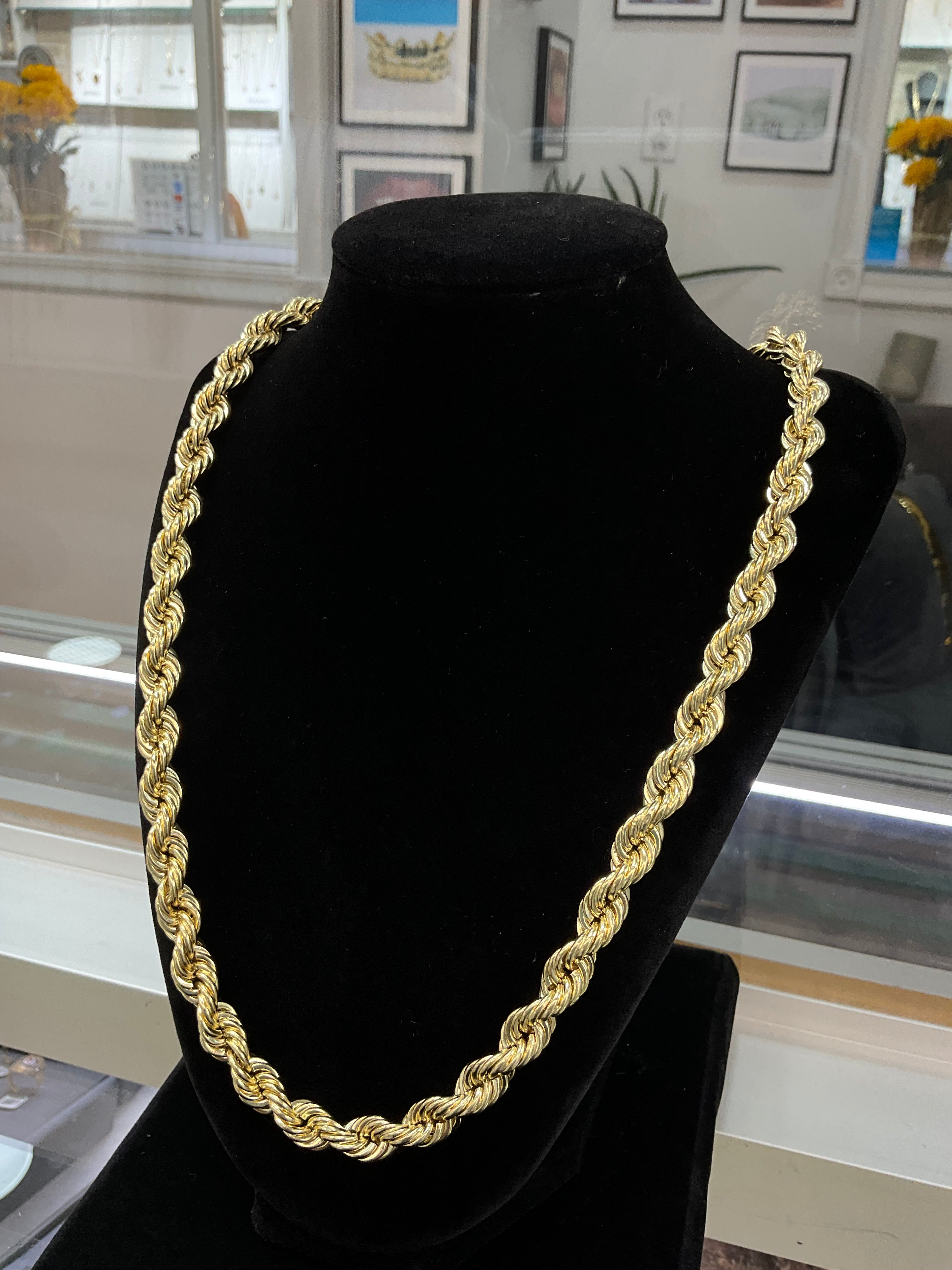 14KT Semi Solid Rep Chain