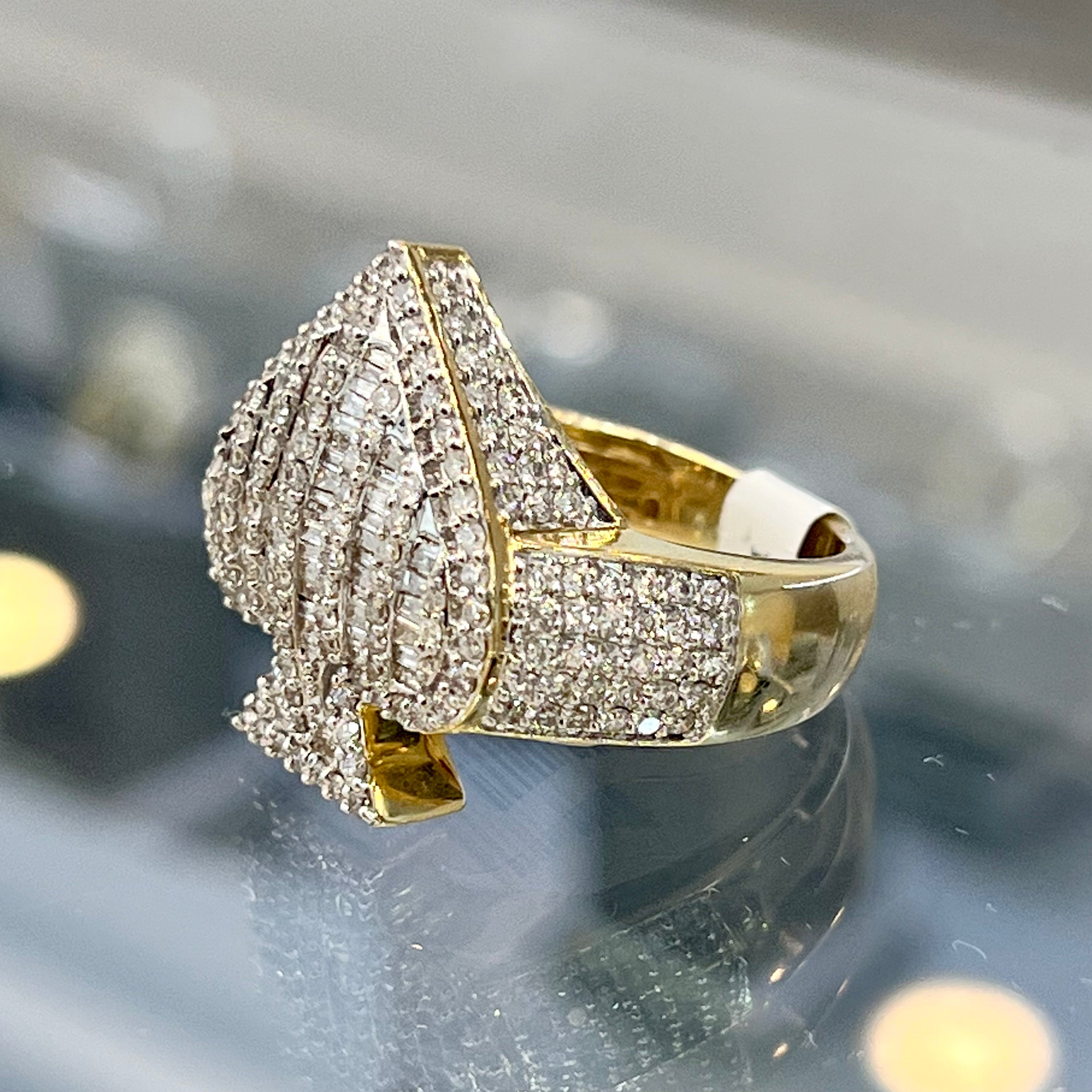 14KT ACE OF SPADES Ring