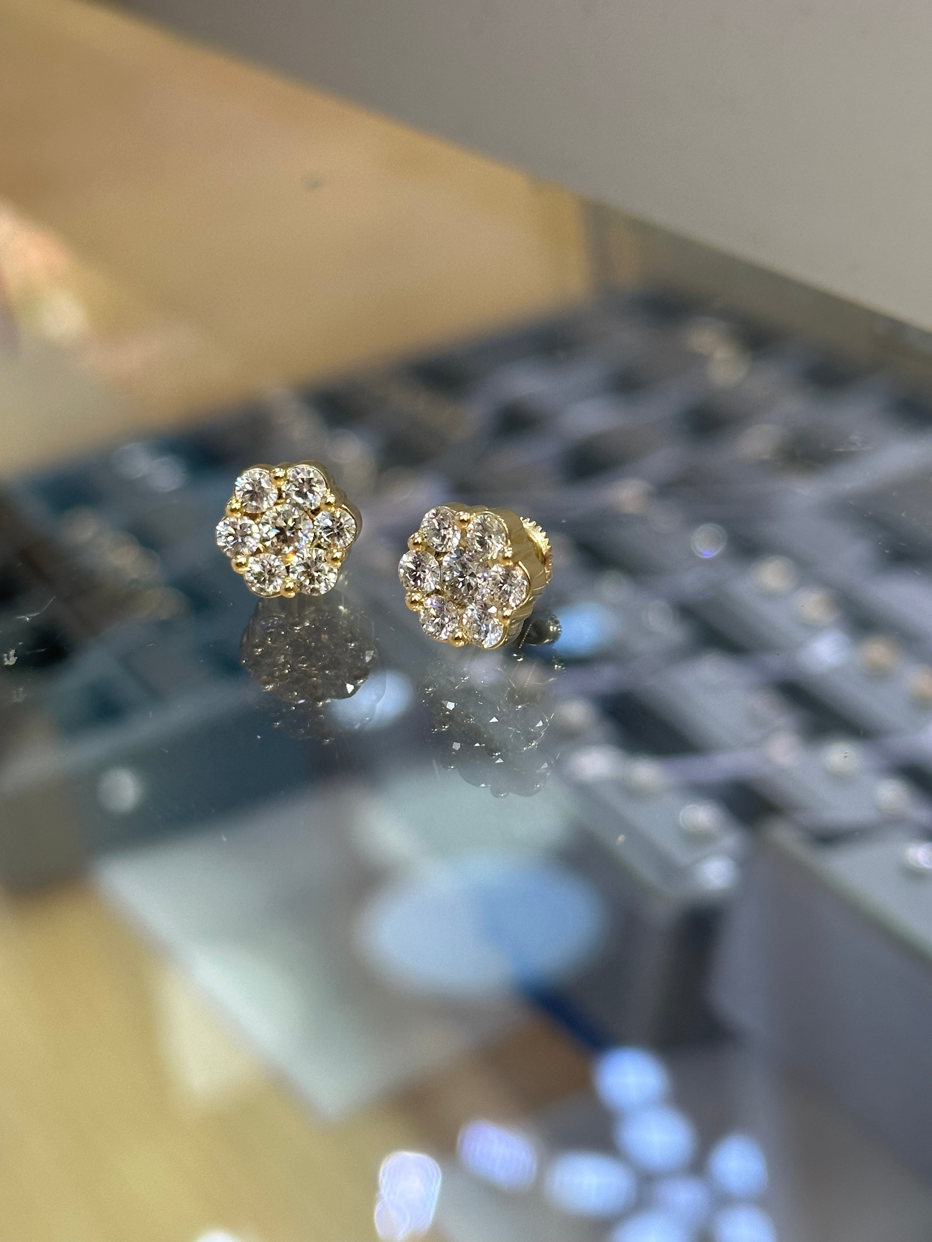Cluster Diamond Earrings XL