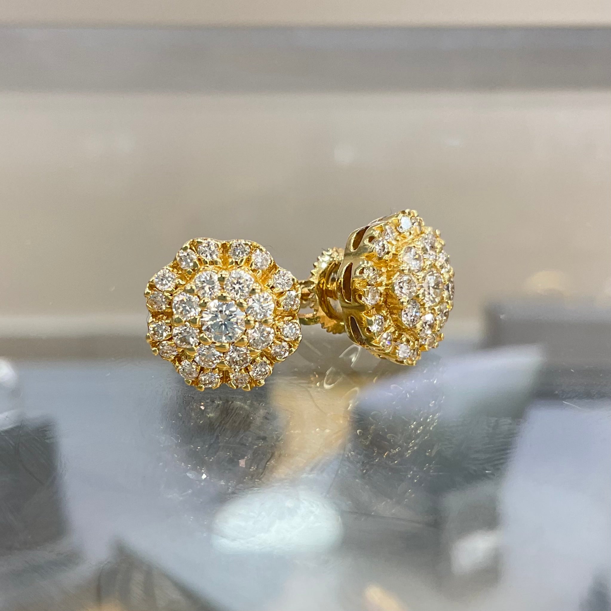 14KT Diamond Earrings