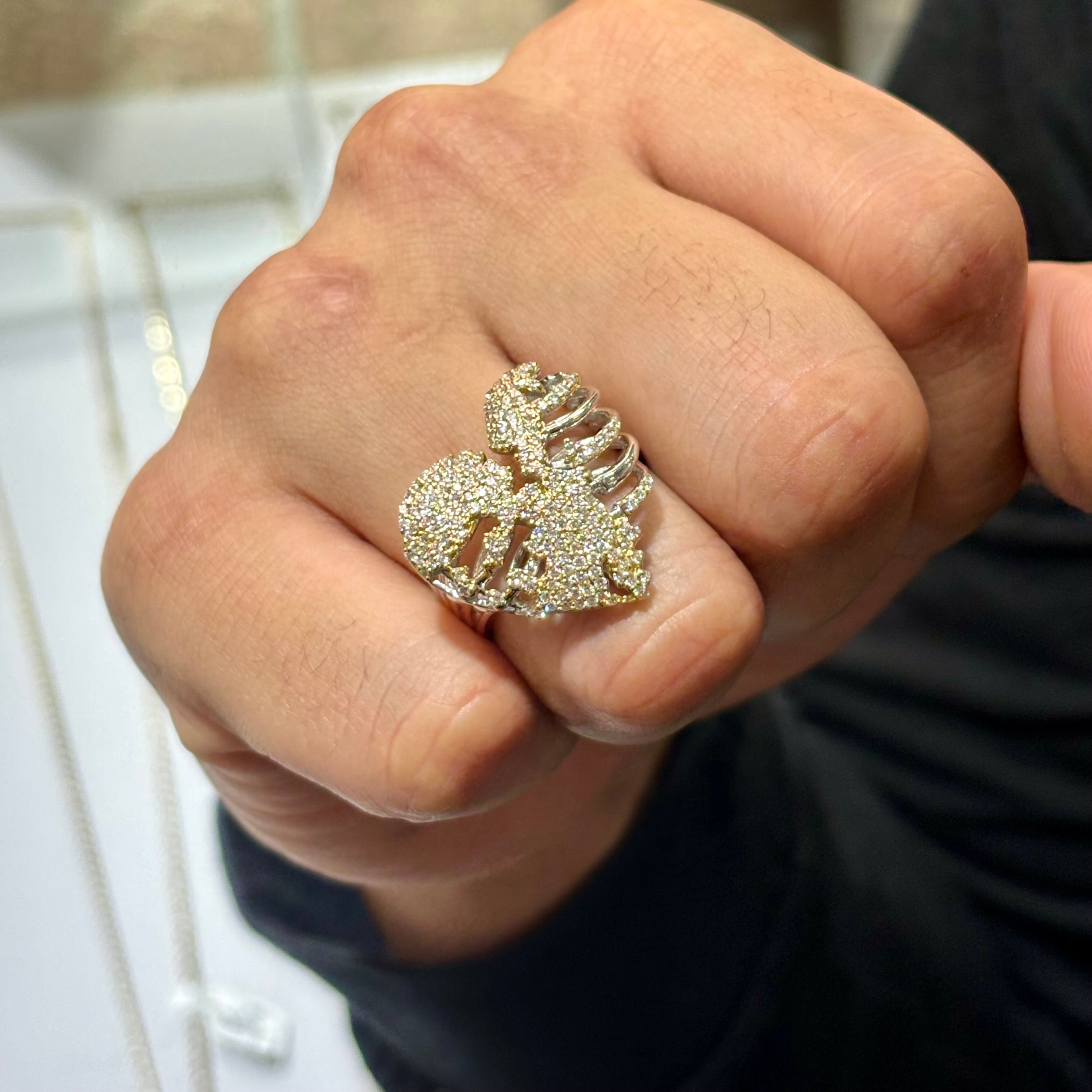 14KT LARGE HEART RING