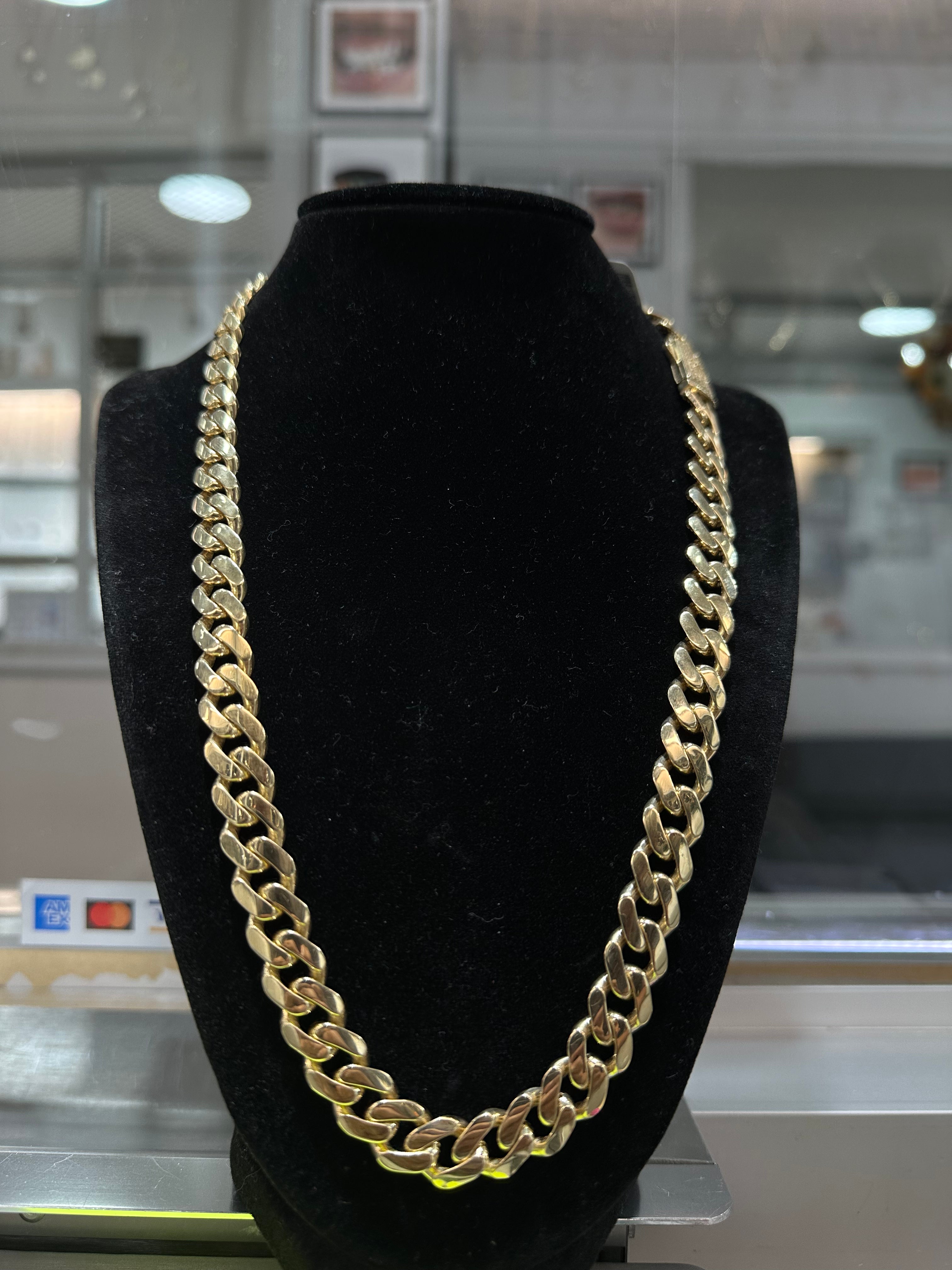 Monaco Cuban Chain 20in,11.3mm,14kt