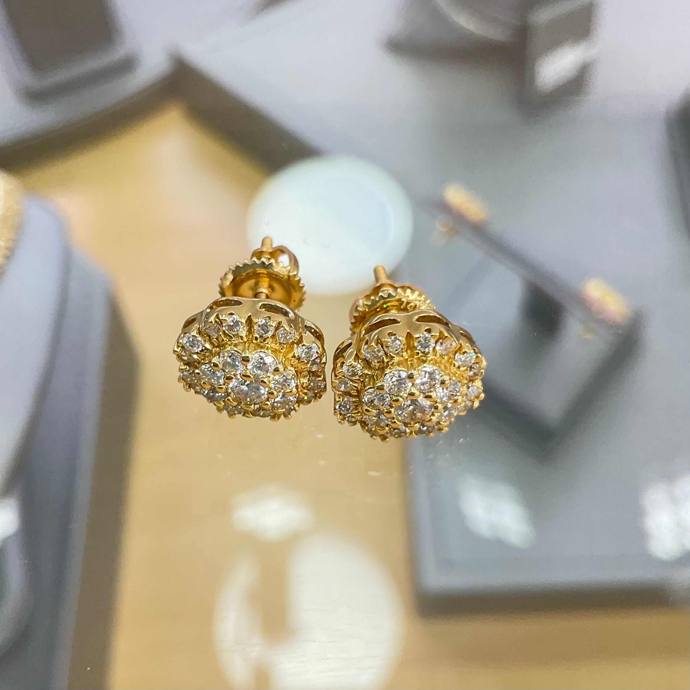 14KT Diamond Earrings