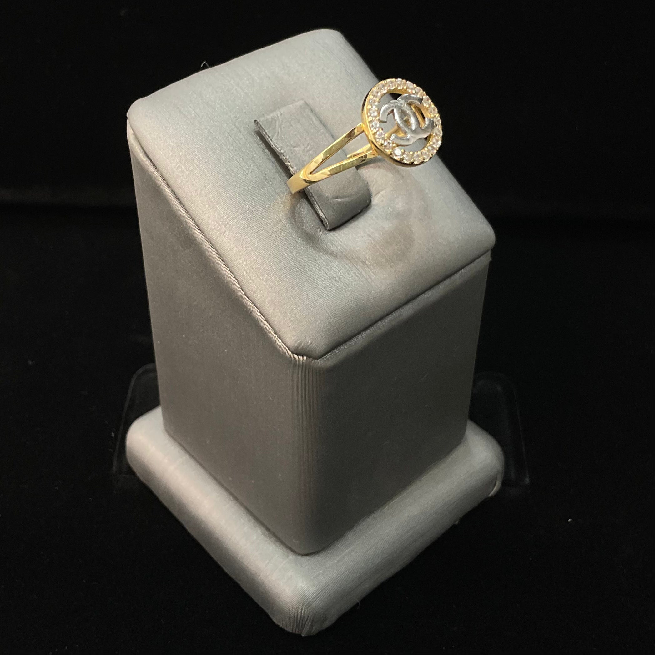 14KT TWO TONE DESIGNER INSPIRED RING