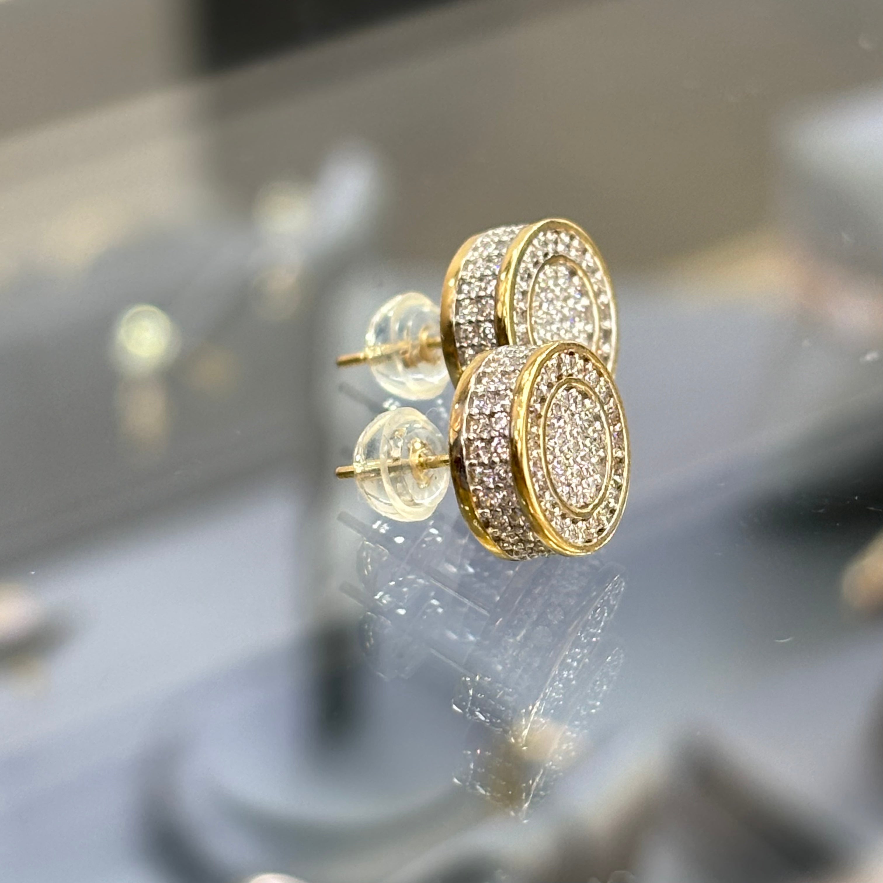 14KT Round Earrings