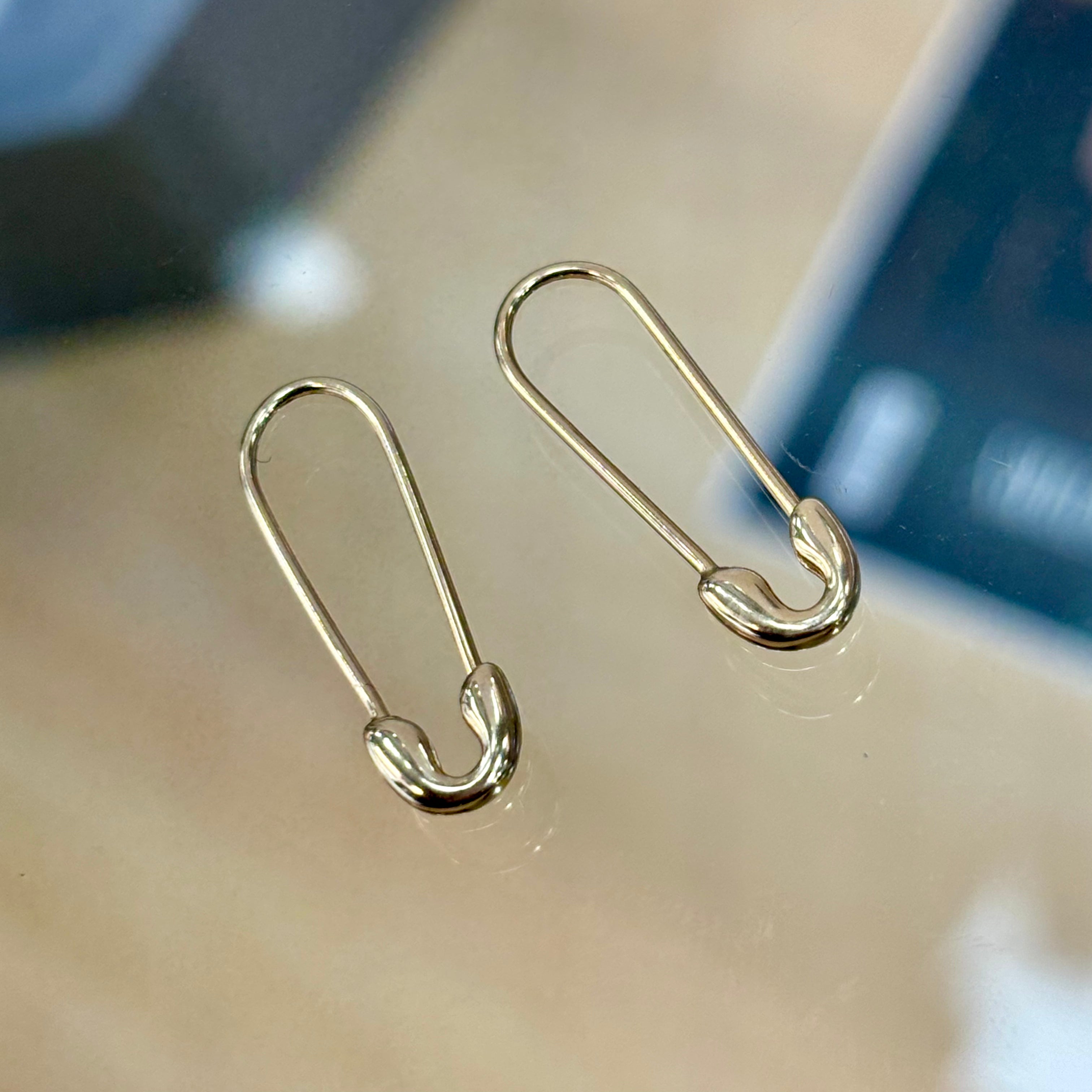 14KT Gold Bobby Pin Earrings