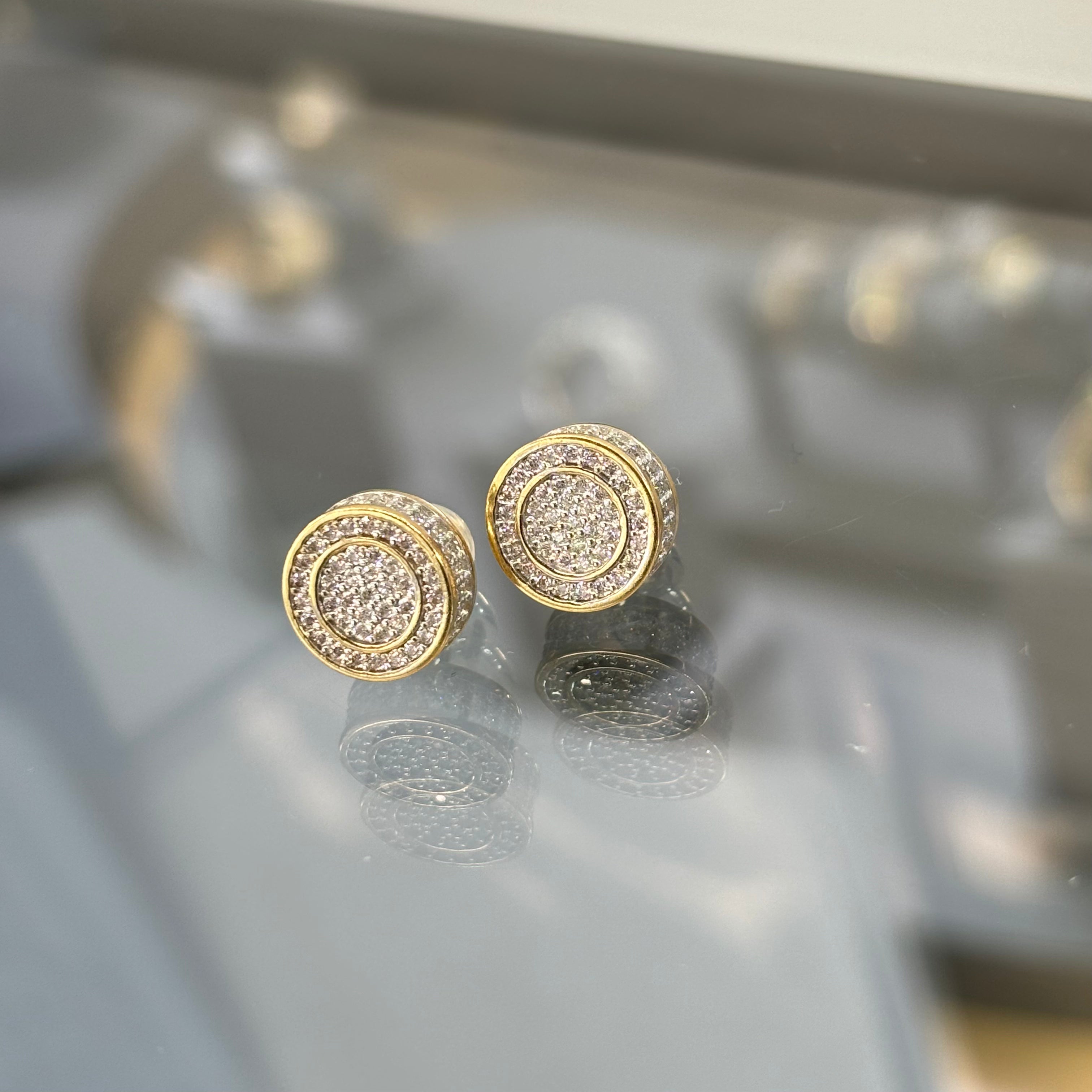 14KT Round Earrings