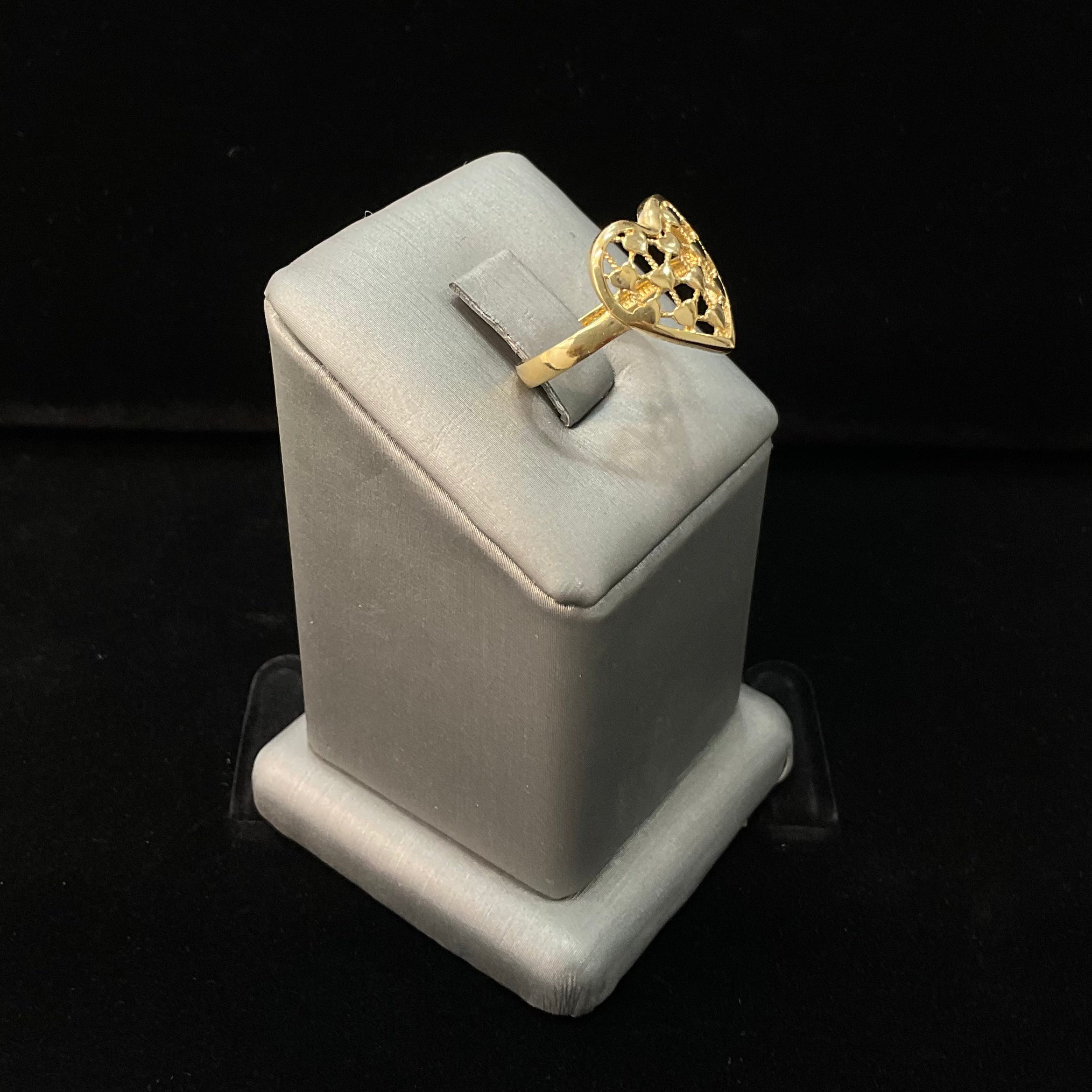 14KT HEART RING
