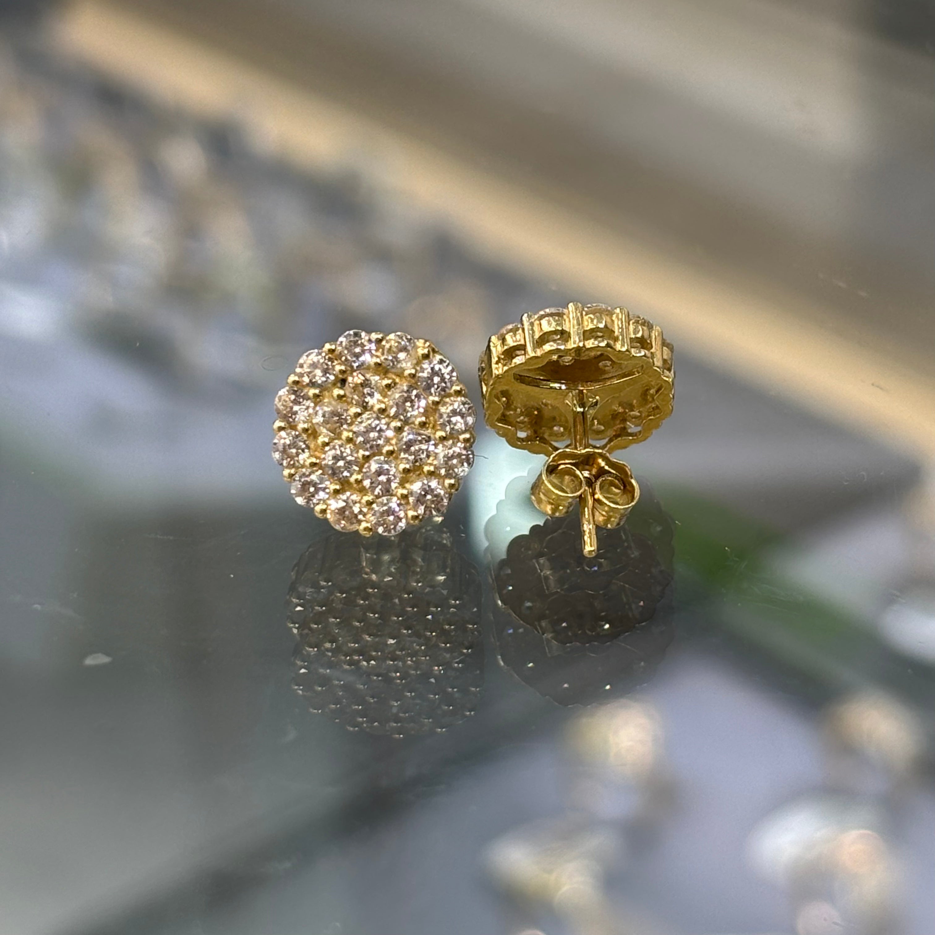 14KT ROUND EARRINGS