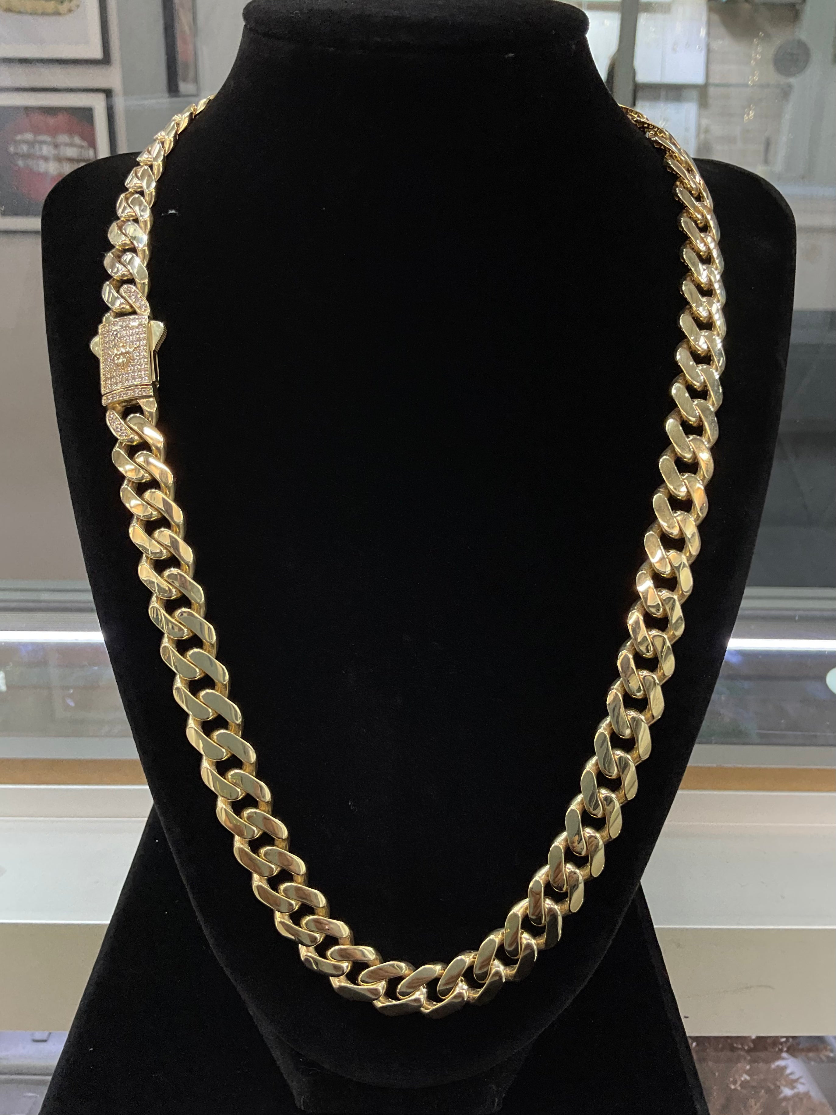 Monaco Cuban Chain 14kt 22in 11.3mm