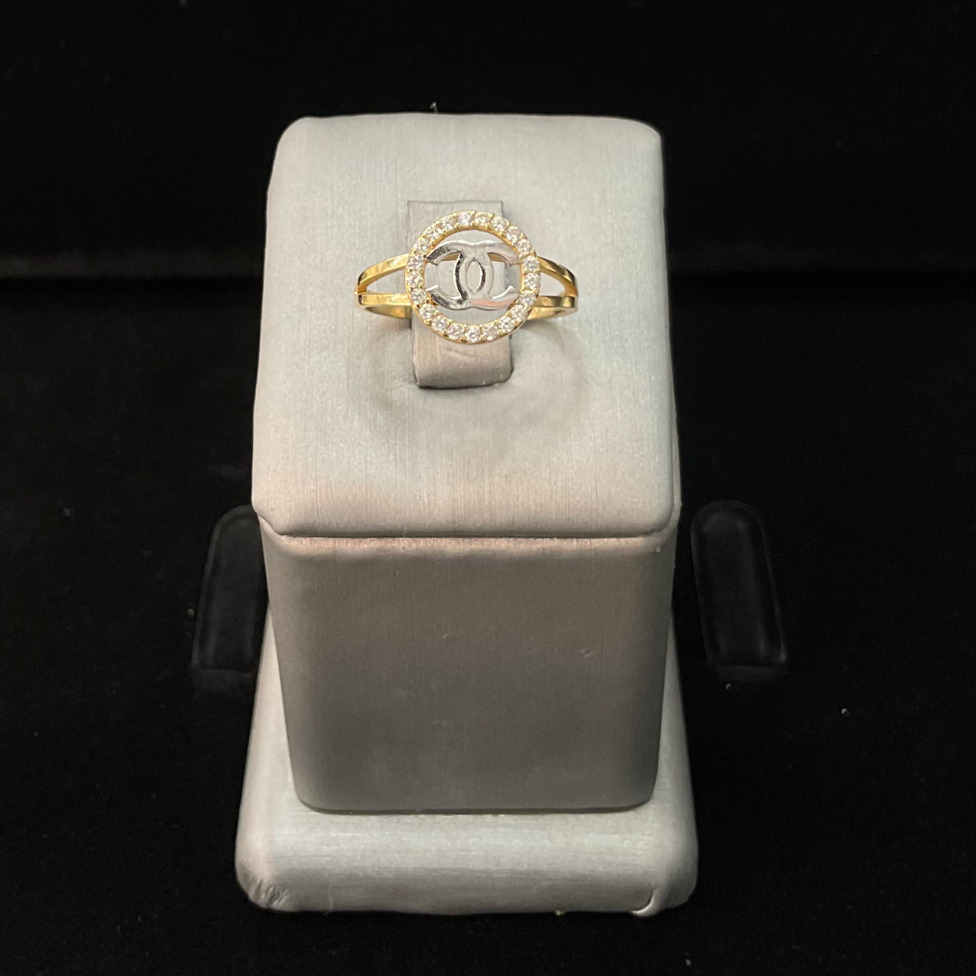 14KT TWO TONE DESIGNER INSPIRED RING