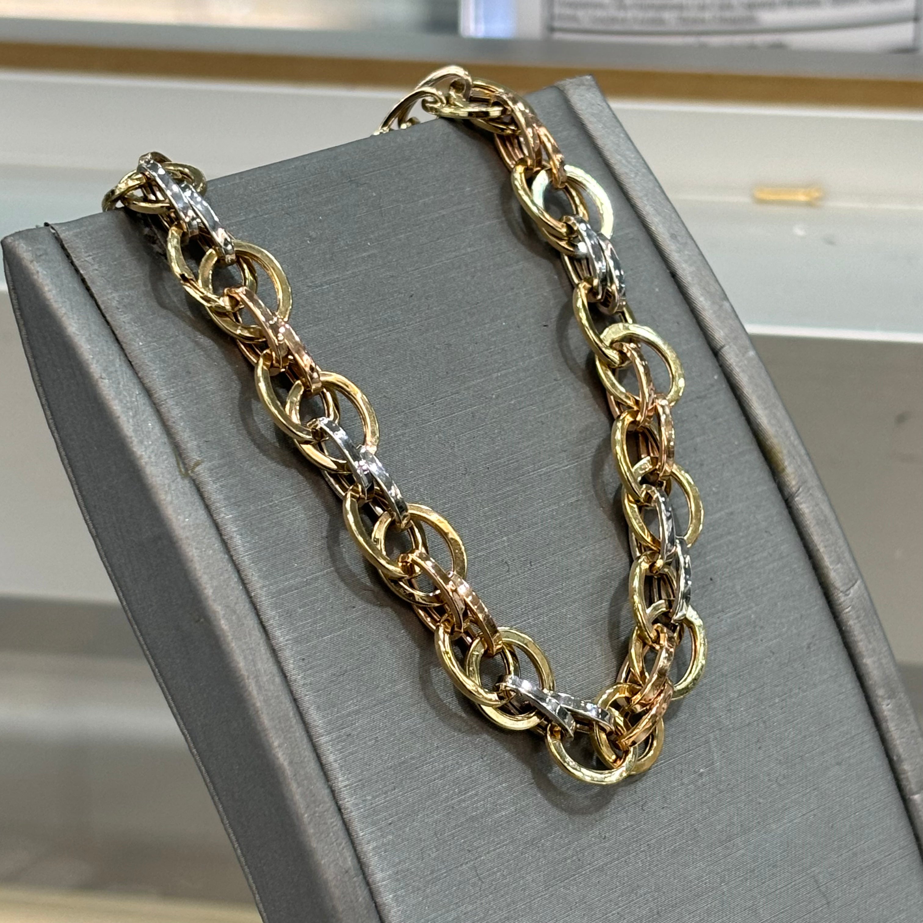 14KT Tri-Color Bracelet