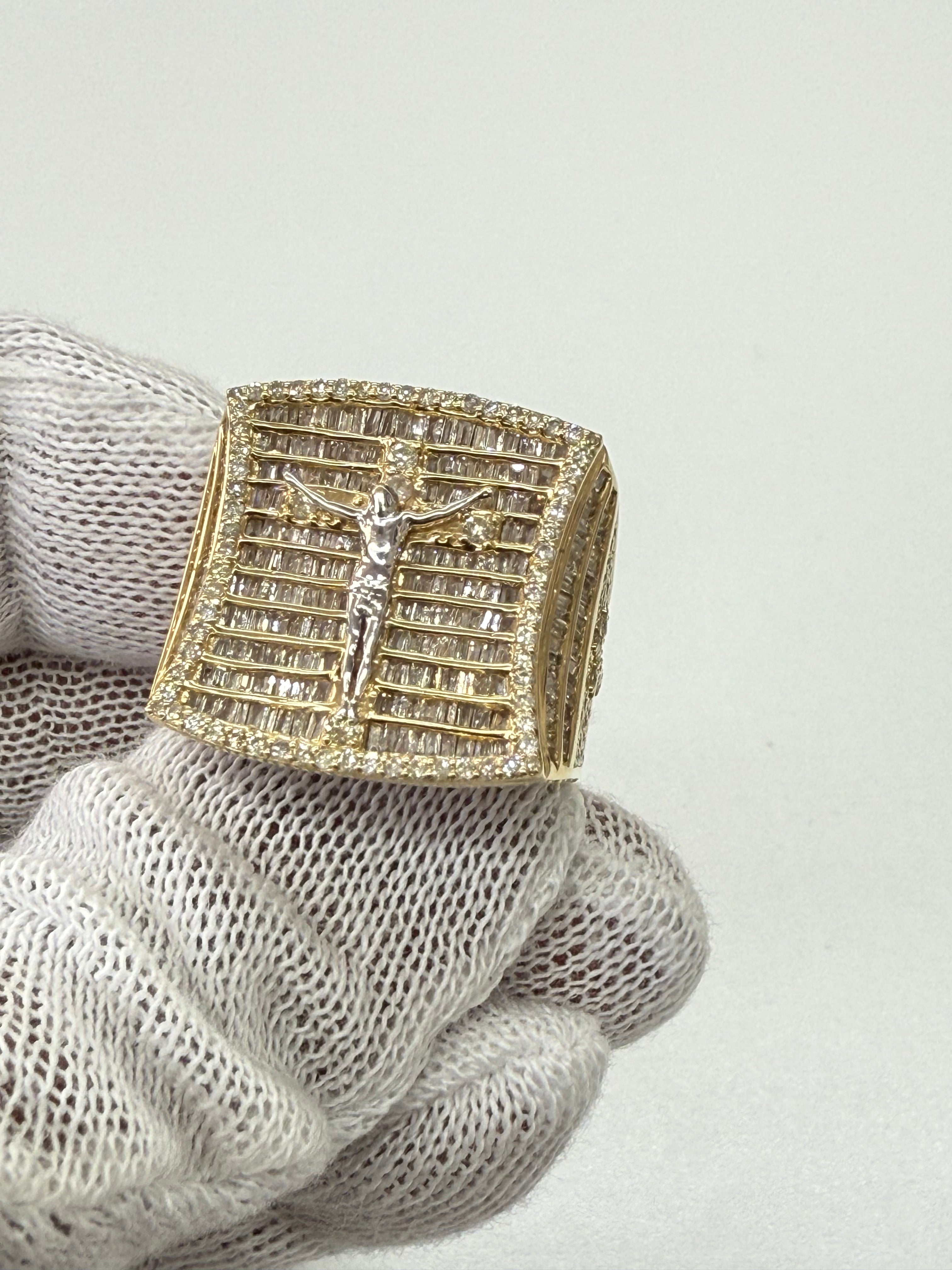Men’s Jumbo Baguette Diamond Ring