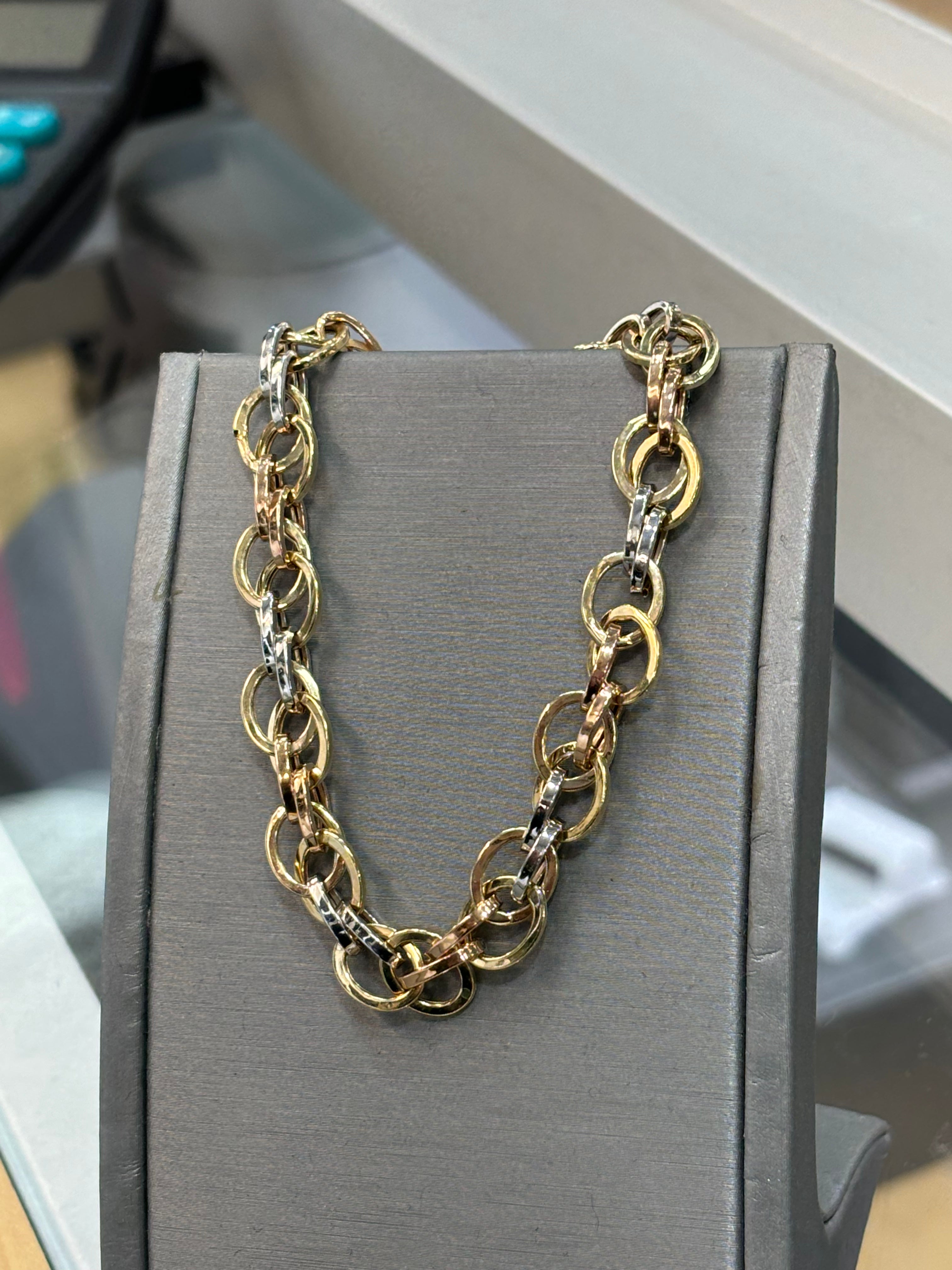 14KT Tri-Color Bracelet